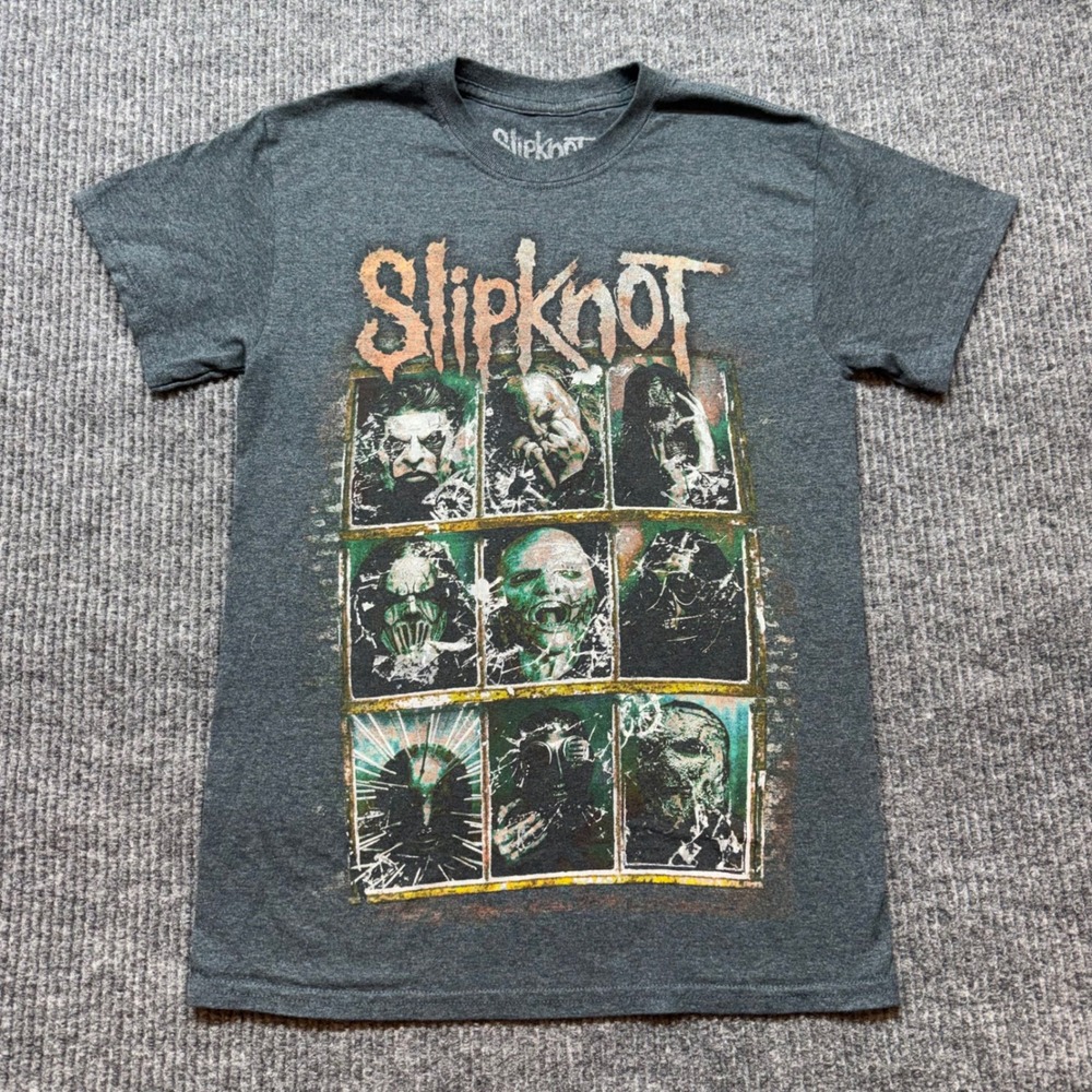 Slipknot Rusted Frame Graphic Tee Gray S‎ Band Metal Y2K Streetwear Grunge Edgy